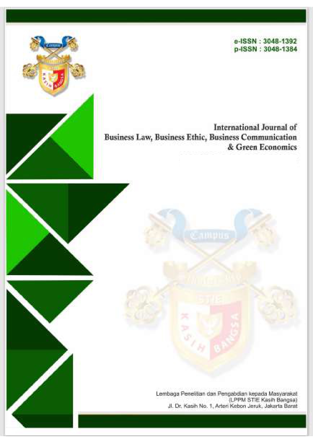 View Vol. 2 No. 3 (2025): September: International Journal of Business Law, Business Ethic, Business Communication & Green Economics